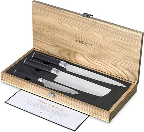 For long and deep, straight cuts, the 13-inch Yanagiba can skin large fish in one deft motion. . Kamikoto knives set